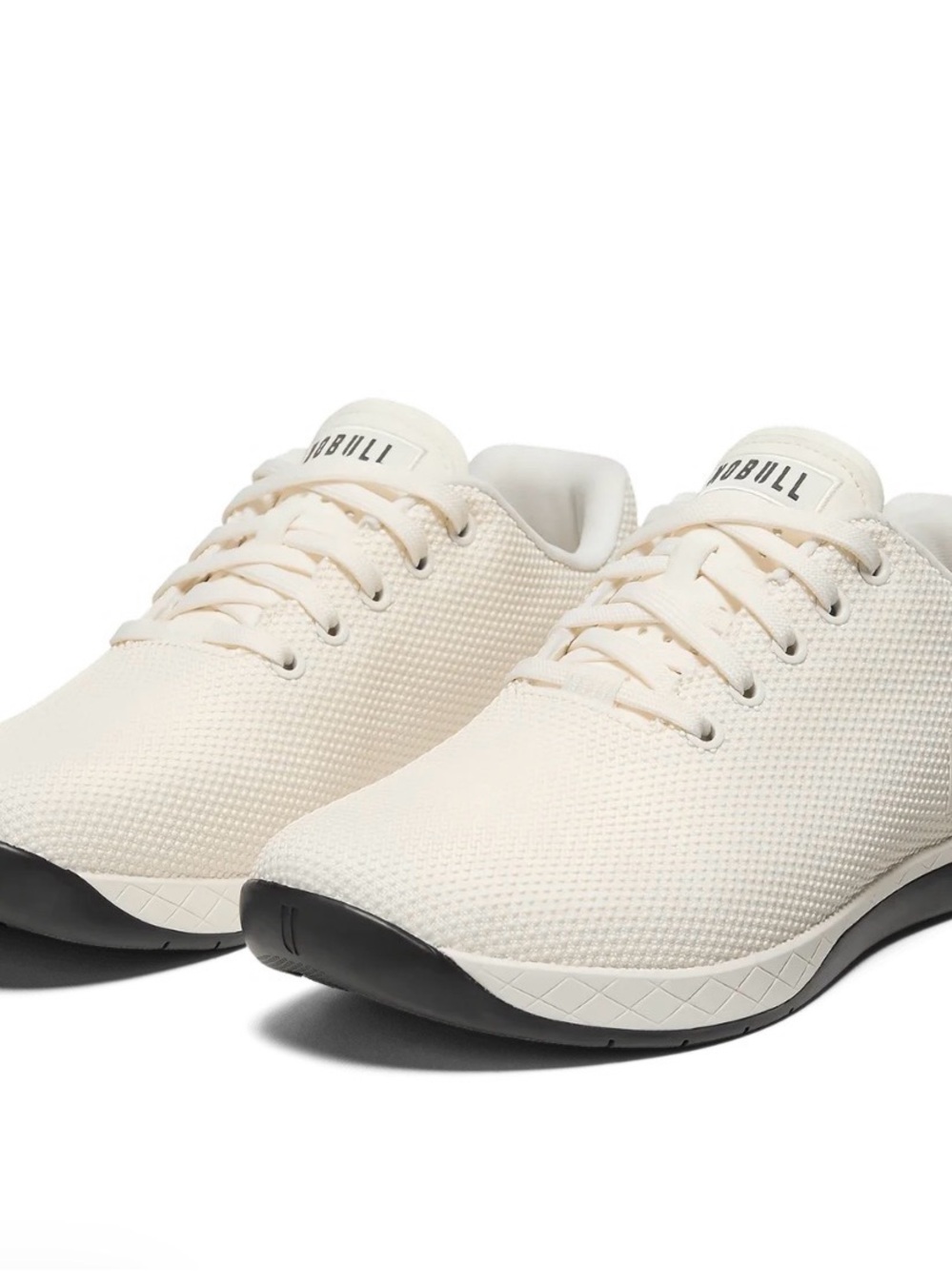 NOBULL Women’s Trainer in Cream with Black Outsole